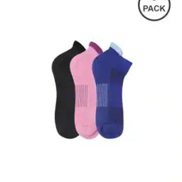 Pack of 3 Women Ankle-Length Socks-image-23