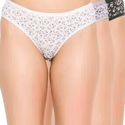 clovia Women Pack of 3 Printed Bikini Panties-picture-22