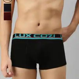 Pack of 3 Assorted Trunks with Elasticated Waistband-image-1