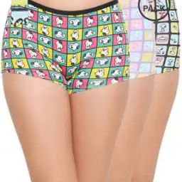 Women Pack of 3 Printed Boyshorts with Elasticated Waistband-picture-38