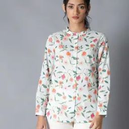 Floral Print Fitted Shirt-picture-0