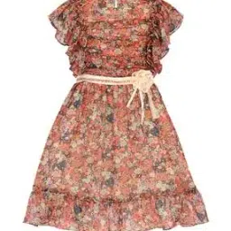 Floral Print Fit & Flare Dress-picture-10