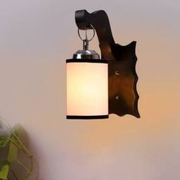  Wooden Wall Lamp With Mosaic Glass       -image-1