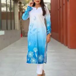 Women Floral Print Straight Kurti-image-26
