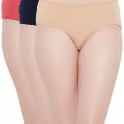 Pack of 3 Women Half-Coverage Hipsters with Elasticated Waist-picture-46