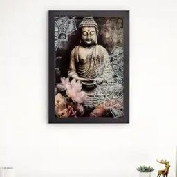 Lord Buddha Print Picture Frame-44