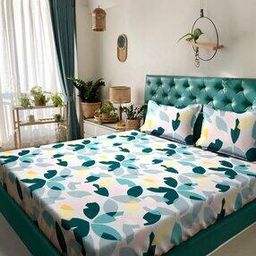 King Size Bedsheet With 2 Pillow Covers-image-61