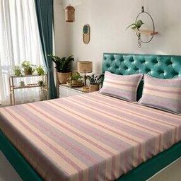 arrabi King Size Bedsheet With 2 Pillow Covers-picture-11