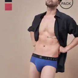 Men Pack of 3 Briefs with Logo Waistband-picture-19