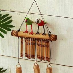 Wooden Windchime with Copper Bells-image-72