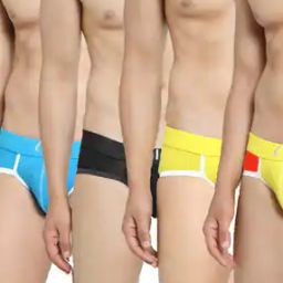 Pack Of 4 Elasticated Briefs-image-57