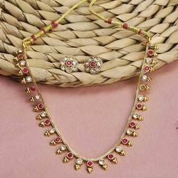 Embellished Necklace & Earrings Set-image-8