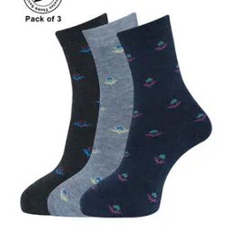 Pack of 3 Mid-Calf Length Everyday Socks-image-96