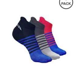 Set of 3 Striped Ankle-Length Socks-image-60