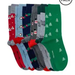 mint & oak Pack of 6 Ankle-Length Socks-picture-48