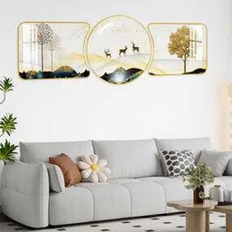 Pack of 3 Modern Art Wall Paintings-20