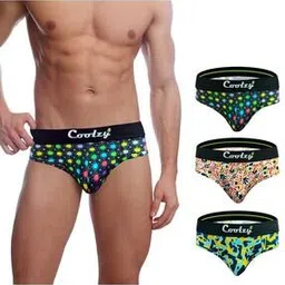 Pack of 3 Abstract Print Briefs with Elasticated Waist Band-image-48