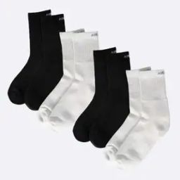 Men Pack of 4 Typographic Print Mid-Calf Length Socks-image-50