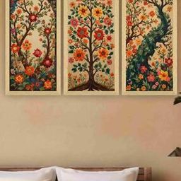 Set of 3 Modern Art Wall Paintings-image-32