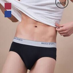 Men Pack of 3 Briefs with Logo Waistband-8