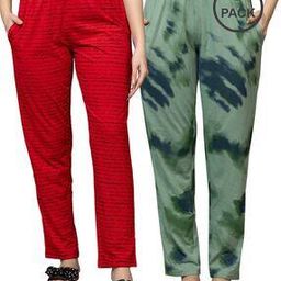 probasic Women Tie And Dye Regular Fit Pyjamas-picture-43