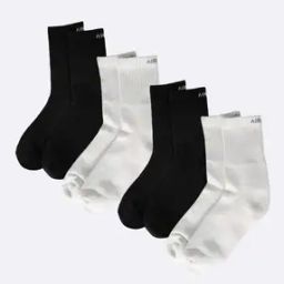 Pack of 4 Women Mid-Calf Length Everyday Socks-image-63