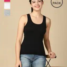Pack of 4 Round-Neck Tank Tops-image-97