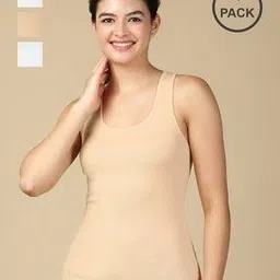 lux cozi Pack of 4 Round-Neck Tank Tops-picture-22