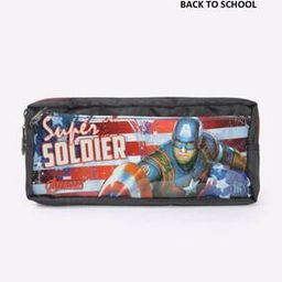 Captains America Print Pencil Pouch-image-22