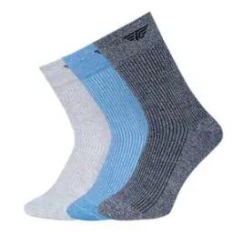 Pack of 3 Men Logo Print Mid-Calf Length Socks-image-29