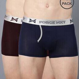 Pack of 2 Cotton Trunks with Elasticated Waistband-picture-38