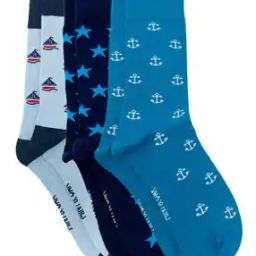 Pack of 3 Printed Mid-Calf Length Socks-image-11