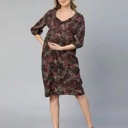 Floral Print V-Neck Dress-image-57