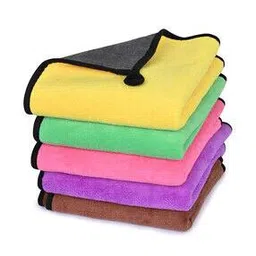 Set of 5 Microfiber Kitchen Towels 15" x 11"-image-68