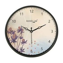 random Floral Print Round Shaped Wall Clock-picture-49