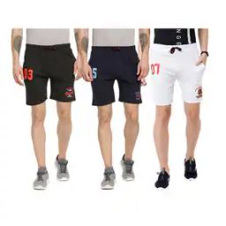 Pack of 3 Numeric Print Shorts-image-21