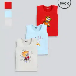 Pack of 3 Graphic Print Vests-image-7