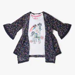 Girls Printed Twofer Top-image-47