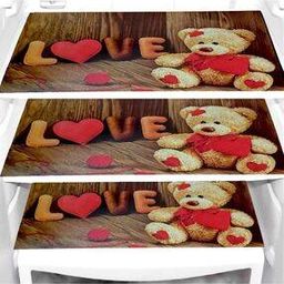 Set of 3 Graphic Print Fridge Mats-26
