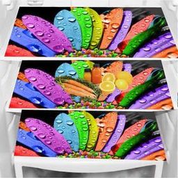 Set of 3 Graphic Print Fridge Mats-image-3
