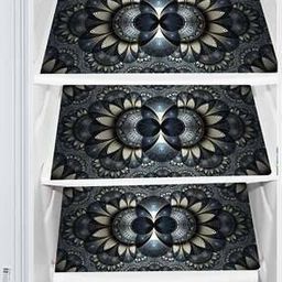 Set of 3 Floral Print Fridge Mats-image-55