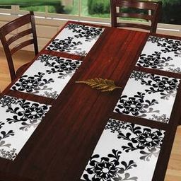 Set of 6 Floral Print Placemats-32