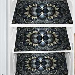 Set of 3 Floral Print Fridge Mats-22