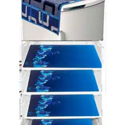 Floral Print Fridge Top Cover with Fridge Mats-image-48