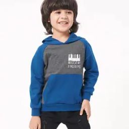Sustainable Colourblock Hoodie with Kangaroo Pocket-image-41
