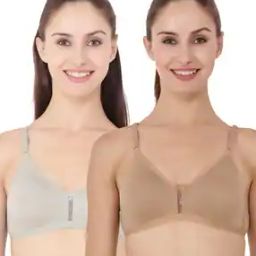 Pack of 2 Non-Padded Non-Wired T-shirt Bras-image-8