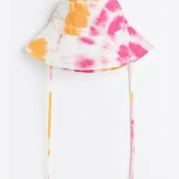 Women Chin-Strap Cotton Bucket Hat-14