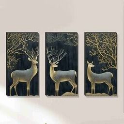 Set of 3 Printed Modern Wall Art Paintings-12