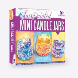Set of 3 Glass-Painted Mini Jars-28