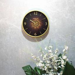 Floral Print Round Analogue Wall Clock -27